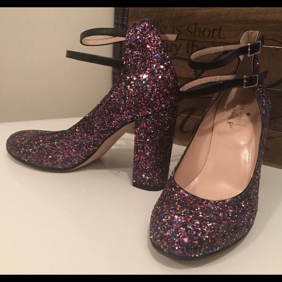 kate spade Shoes - Kate Spade Glitter Baneera Heels